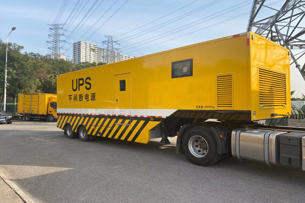 类乌齐发电机租赁施工现场