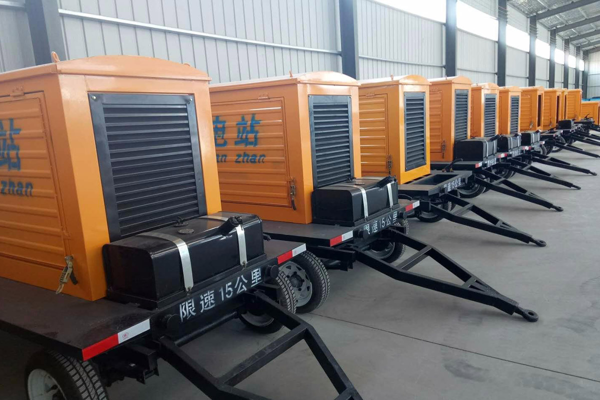 类乌齐发电机租赁施工现场